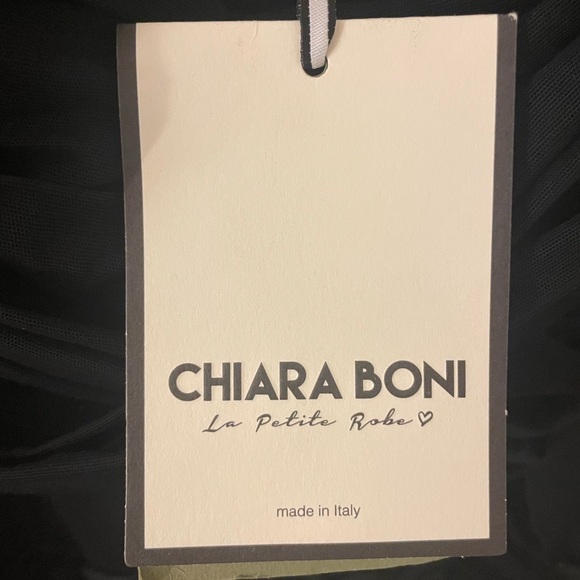 Chiara Boni Destiny Velvet Tulle Maxi Evening Formal Gown Dress US 16 IT 52 NWT - Picture 8 of 12